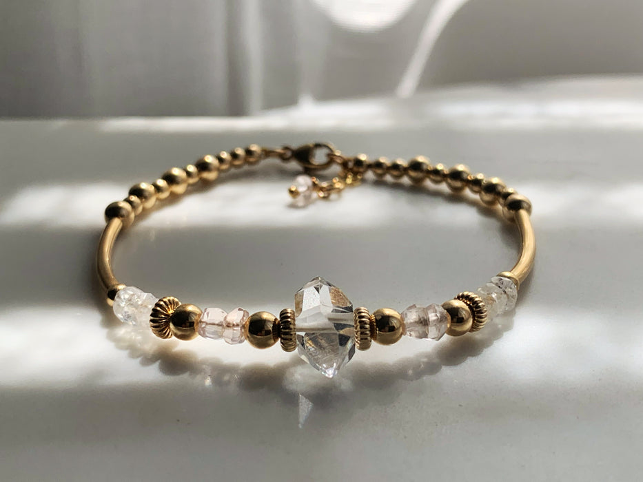 Soul Light Herkimer Diamond Bracelet - ISHKJEWELS