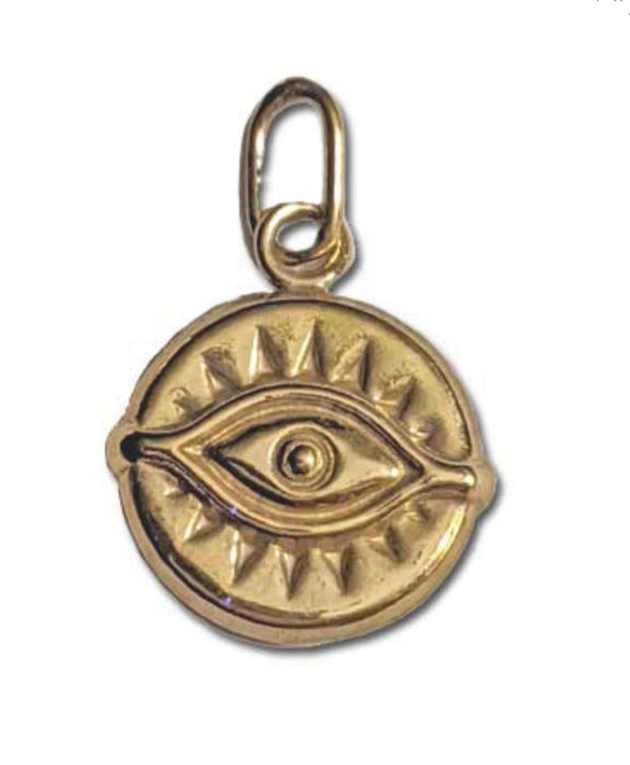 Evil Eye Charm Gold - ISHKJEWELS