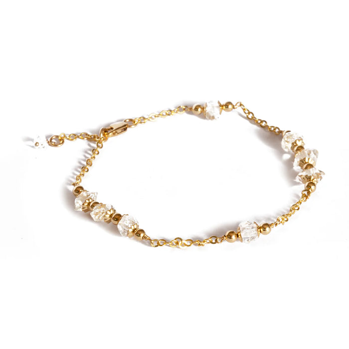 Herkimer Diamond Daydream Anklet - ISHKJEWELS