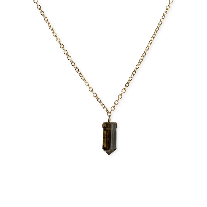 Epidote Mini Necklace - ISHKJEWELS