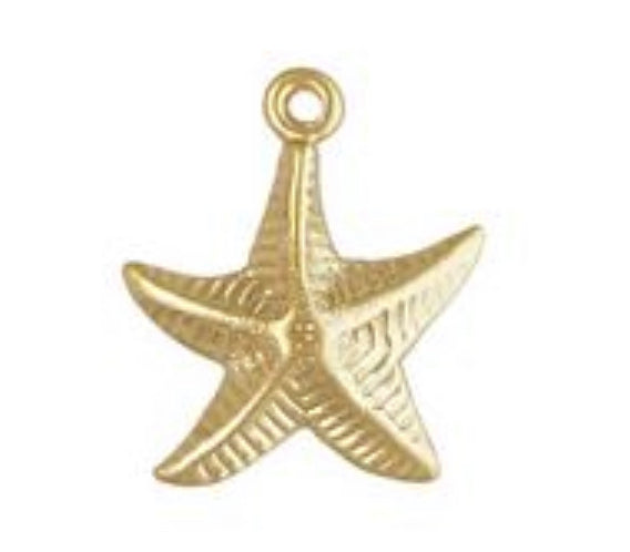 Starfish Charm Gold - ISHKJEWELS