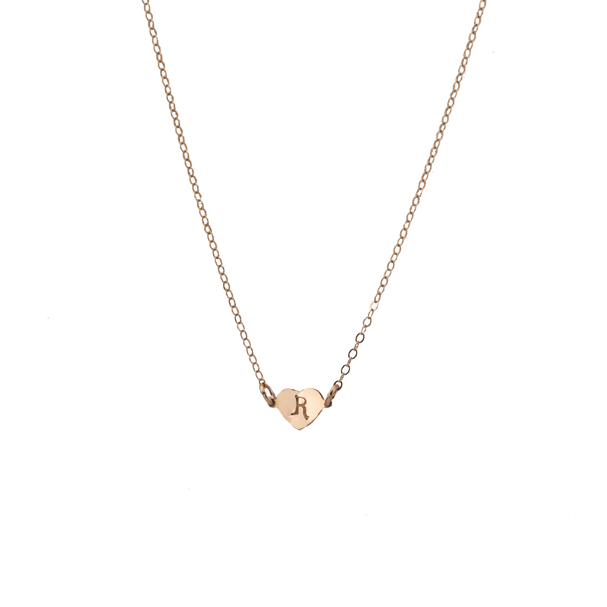 tiny heart necklace ISHKJEWELS