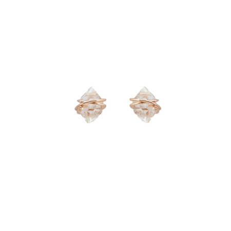 herkimer diamond earrings - ISHKJEWELS